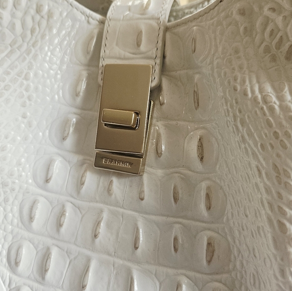 Brahmin White Croc-Embossed Women's Bag NWOT - Picture 11 of 12